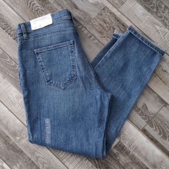LOFT Jeans Boyfriend Distressed Denim Jeans size 6 NEW with Tags - Picture 7 of 11